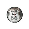 Reloj de pared sobre disco de vinilo Route 66