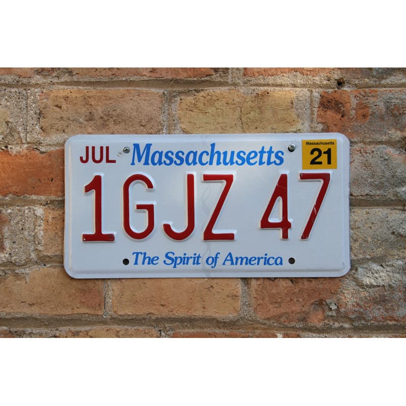 Matrículas Americanas Massachusetts