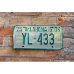 Matrículas Americanas Oklahoma Año 1975