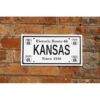 Placa Matrícula Route 66 Kansas