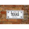 Placa Matrícula Route 66 Texas
