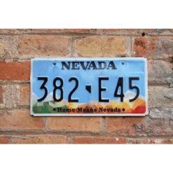 Matrículas Americanas Nevada Relieve Home Means Nevada