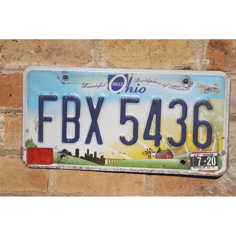 Matrículas Americanas Ohio 1803 Beautiful