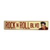 Placa Decorativa Rock'N'Roll Blvd Elvis