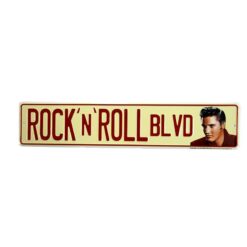 Placa Decorativa Rock'N'Roll Blvd Elvis