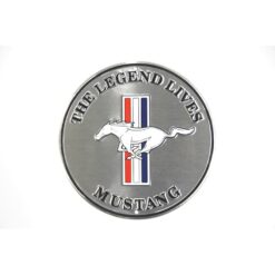 Placa Decorativa Mustang Silver