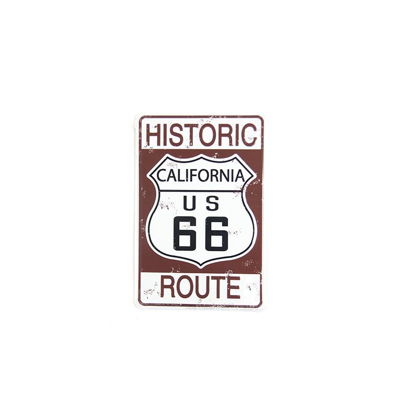Placa Decorativa Carretera California Route 66