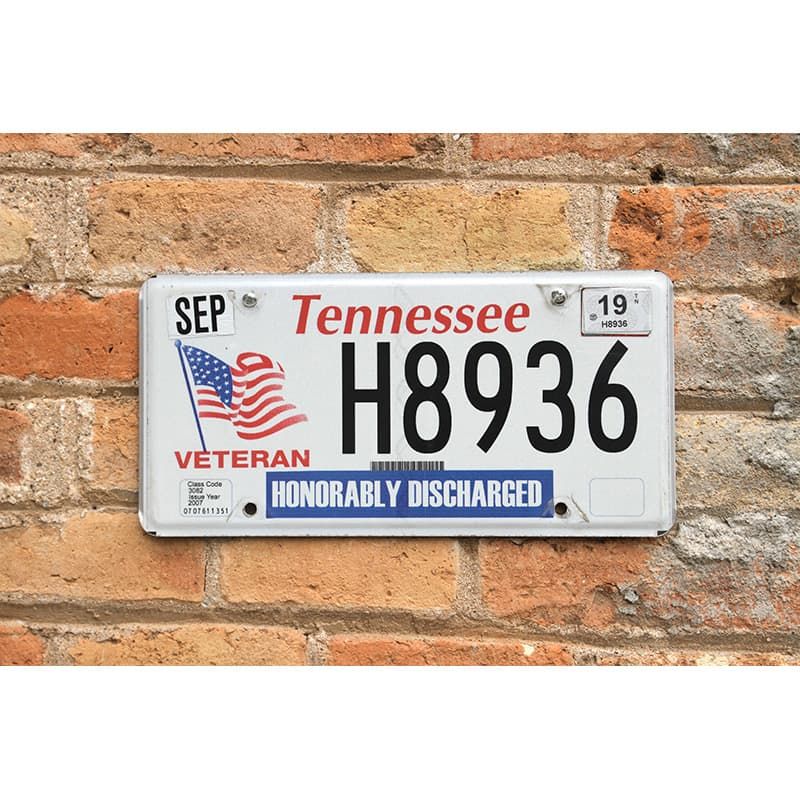 Matrículas Americanas Tennessee Veteran
