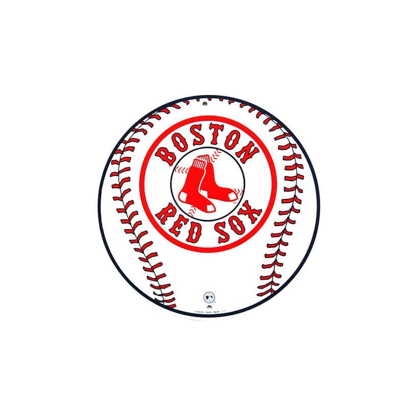 Placa Decorativa Baseball Red Sox