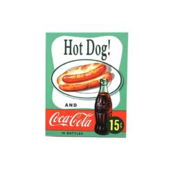 Placa Decorativa Hot Dog Coca-Cola