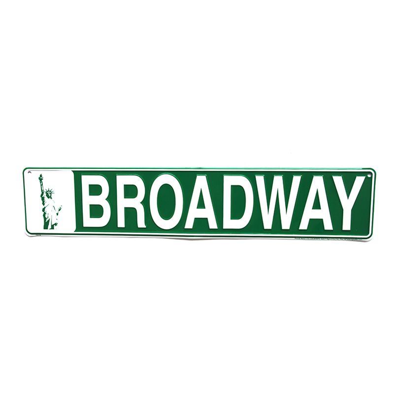 Placa Decorativa Broadway