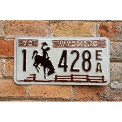 Matrículas Americanas Wyoming 1978-1982
