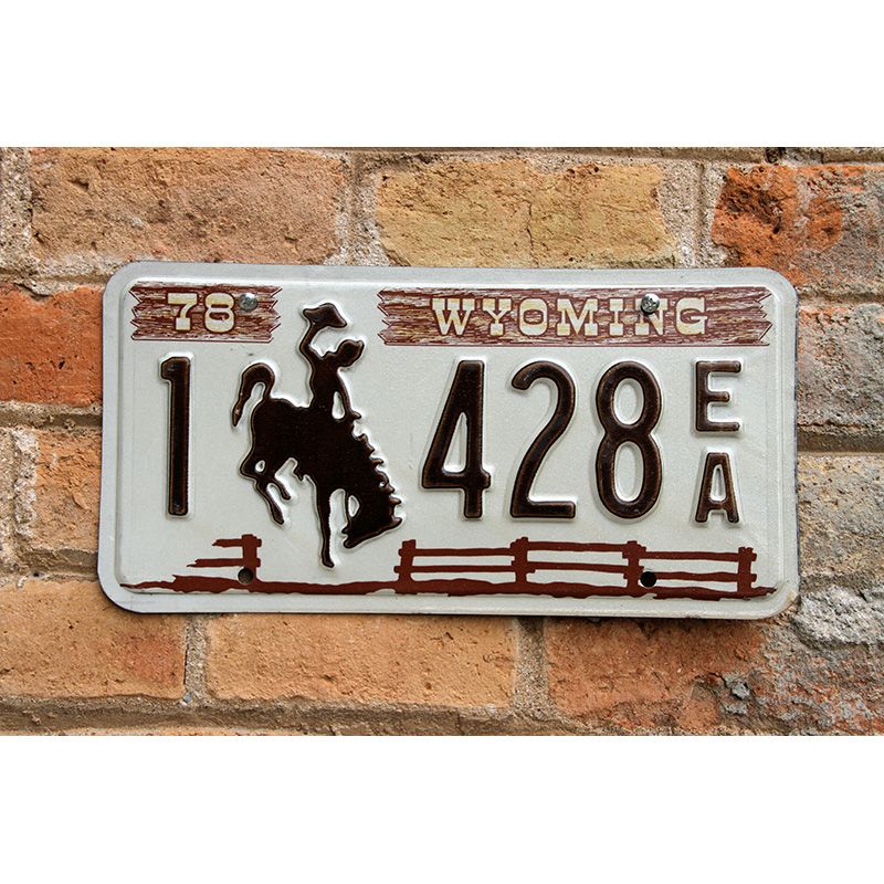 Matrículas Americanas Wyoming 1978-1982