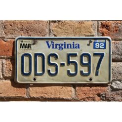 Matrículas Americanas Virginia Año 1980