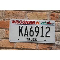 Matrículas Americanas Wisconsin Truck