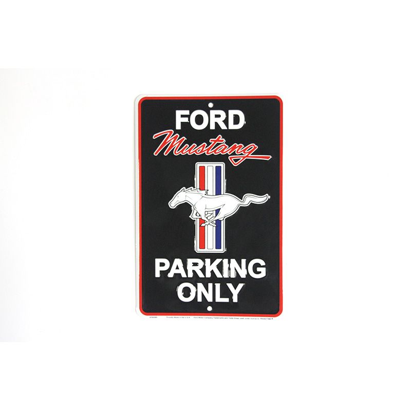 Placa Decorativa Mustang Parking Only