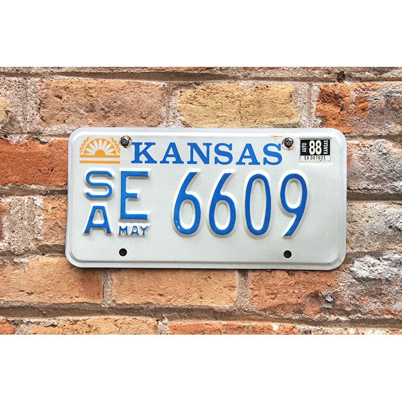 Matrículas Americanas Kansas Año 1988 - 1992
