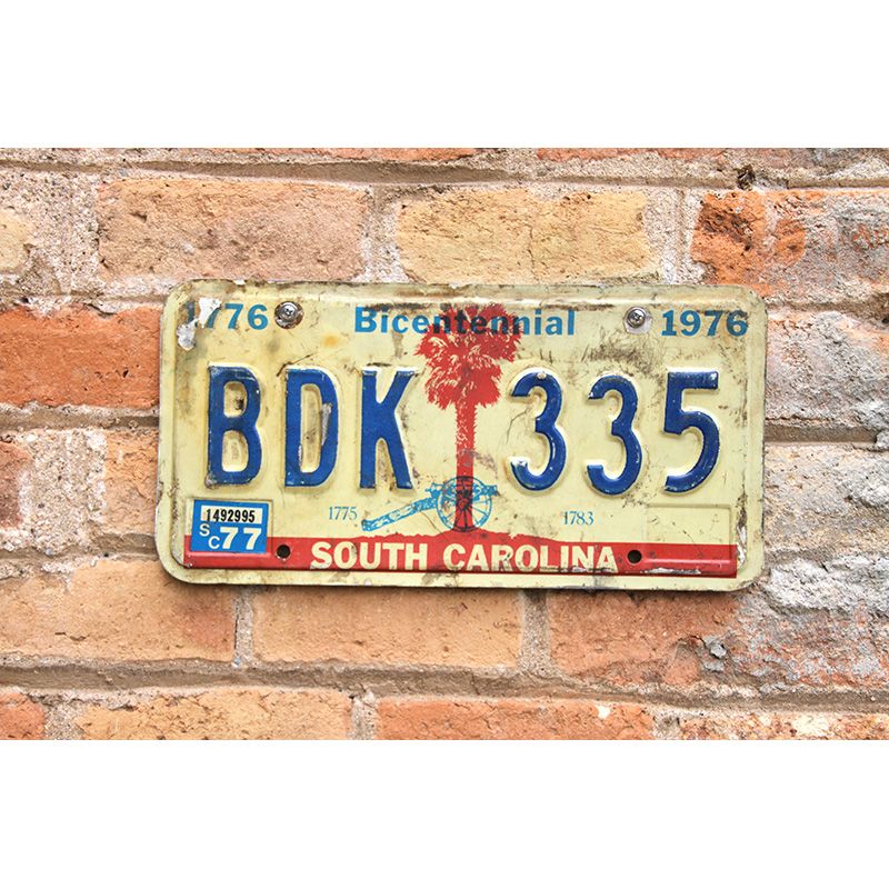 Matrículas Americanas South Carolina Bicentennial