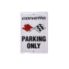 Placa Decorativa Corvette Parking Only Old