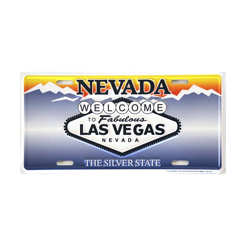Placa de Matricula Decorativa Welcome Las Vegas