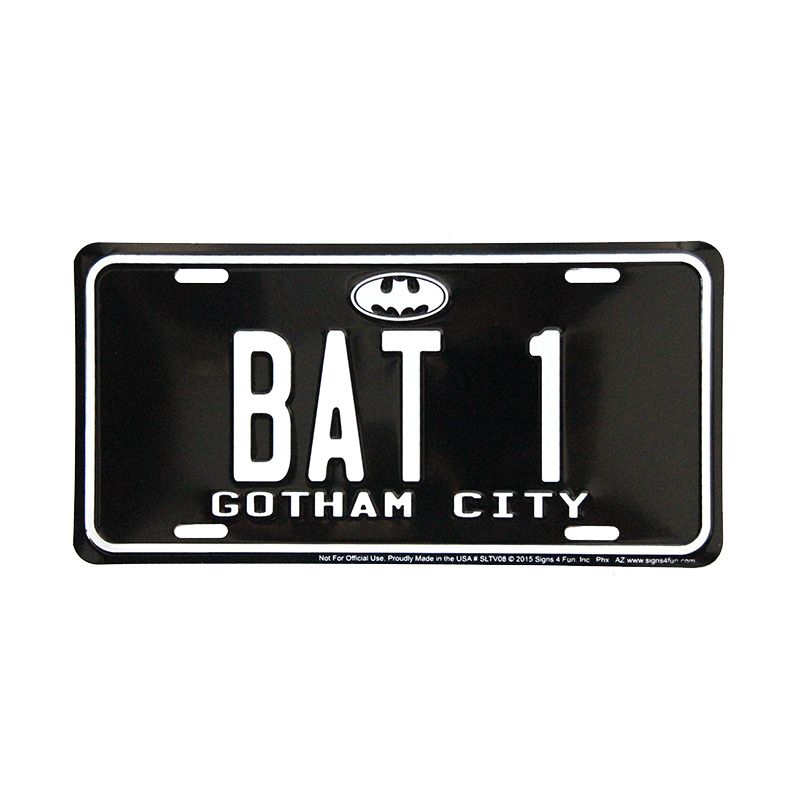 Placa de Matricula Decorativa Batman