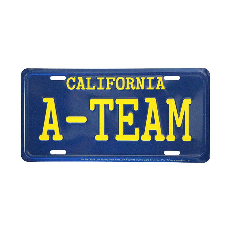 Placa de Matricula Decorativa A-Team