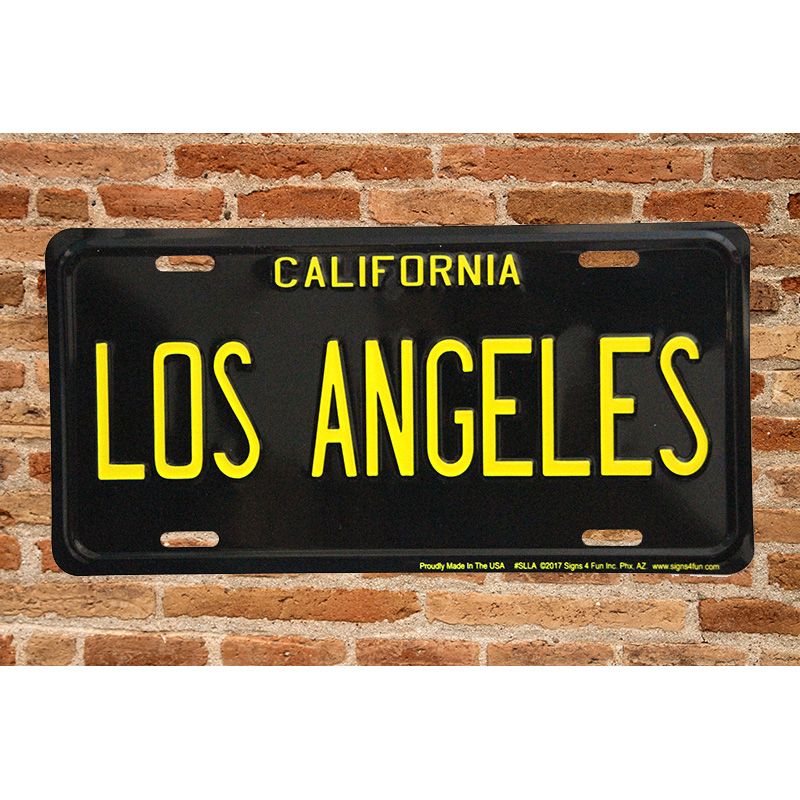 Placa de Matricula Decorativa California Los Angeles - Imagen 2