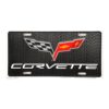 Placa de Matricula Decorativa Corvette Emblema C6