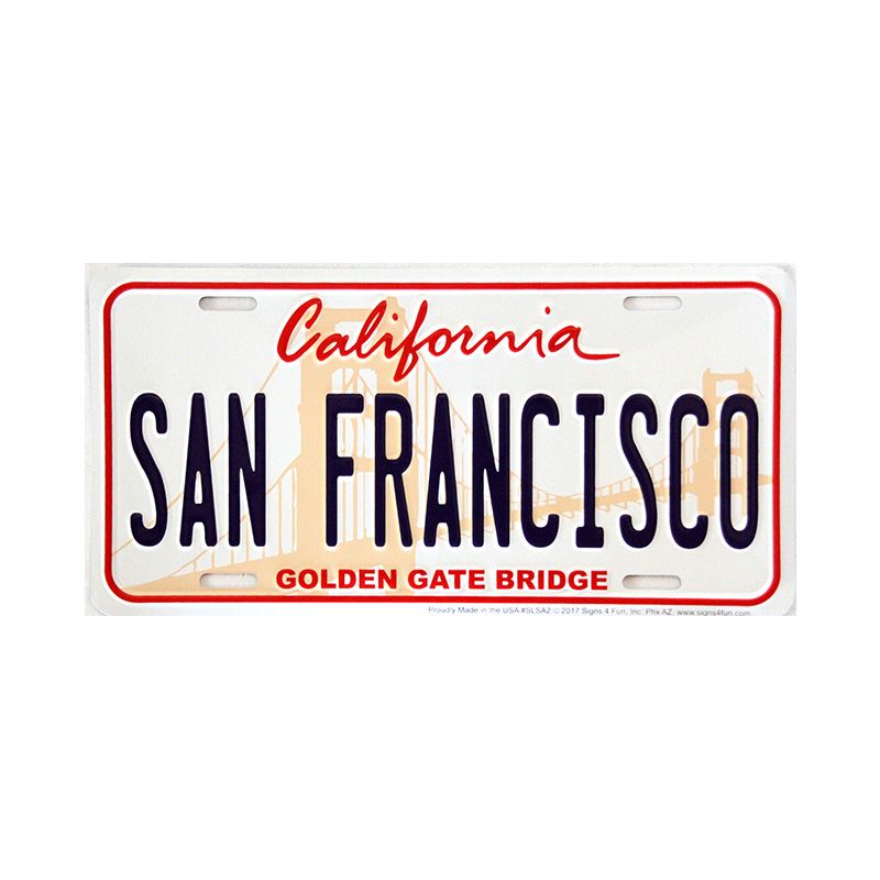 Placa de Matricula Decorativa San Francisco