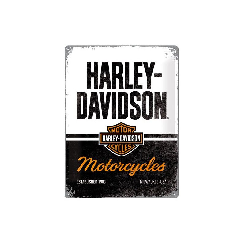 Placa decorativa Harley Davidson Motorcycles 30x40 cm