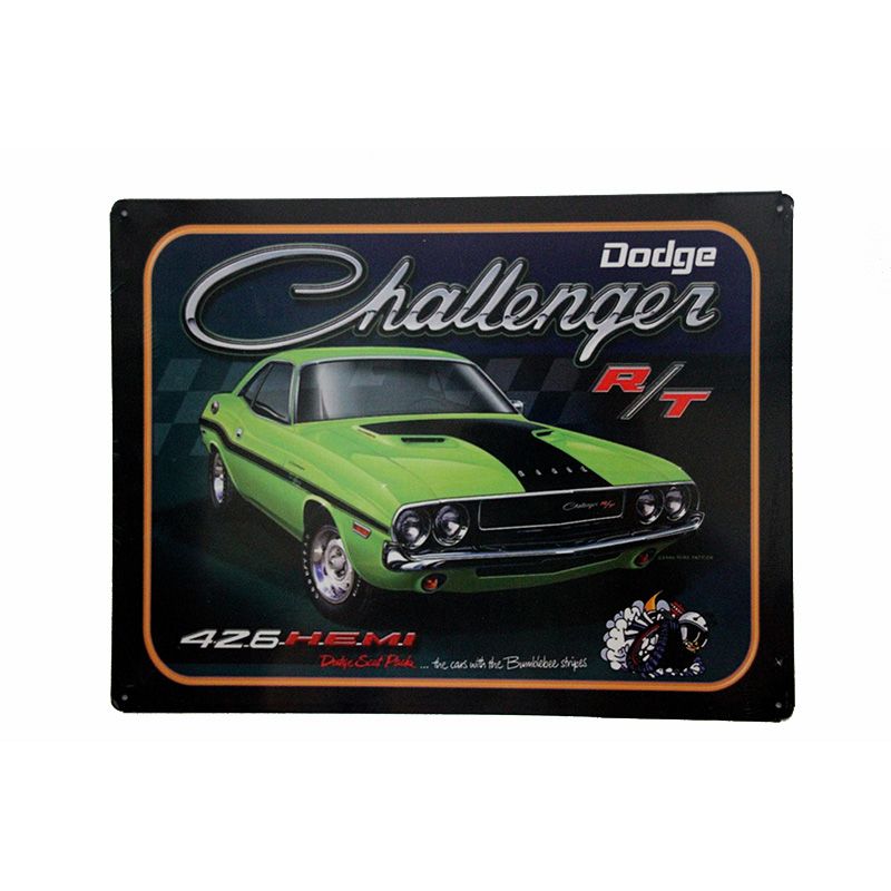 Placa Decorativa Dodge Challenger R/T