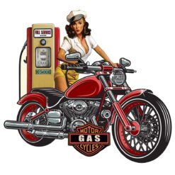 Placa pared chica moto gasol.