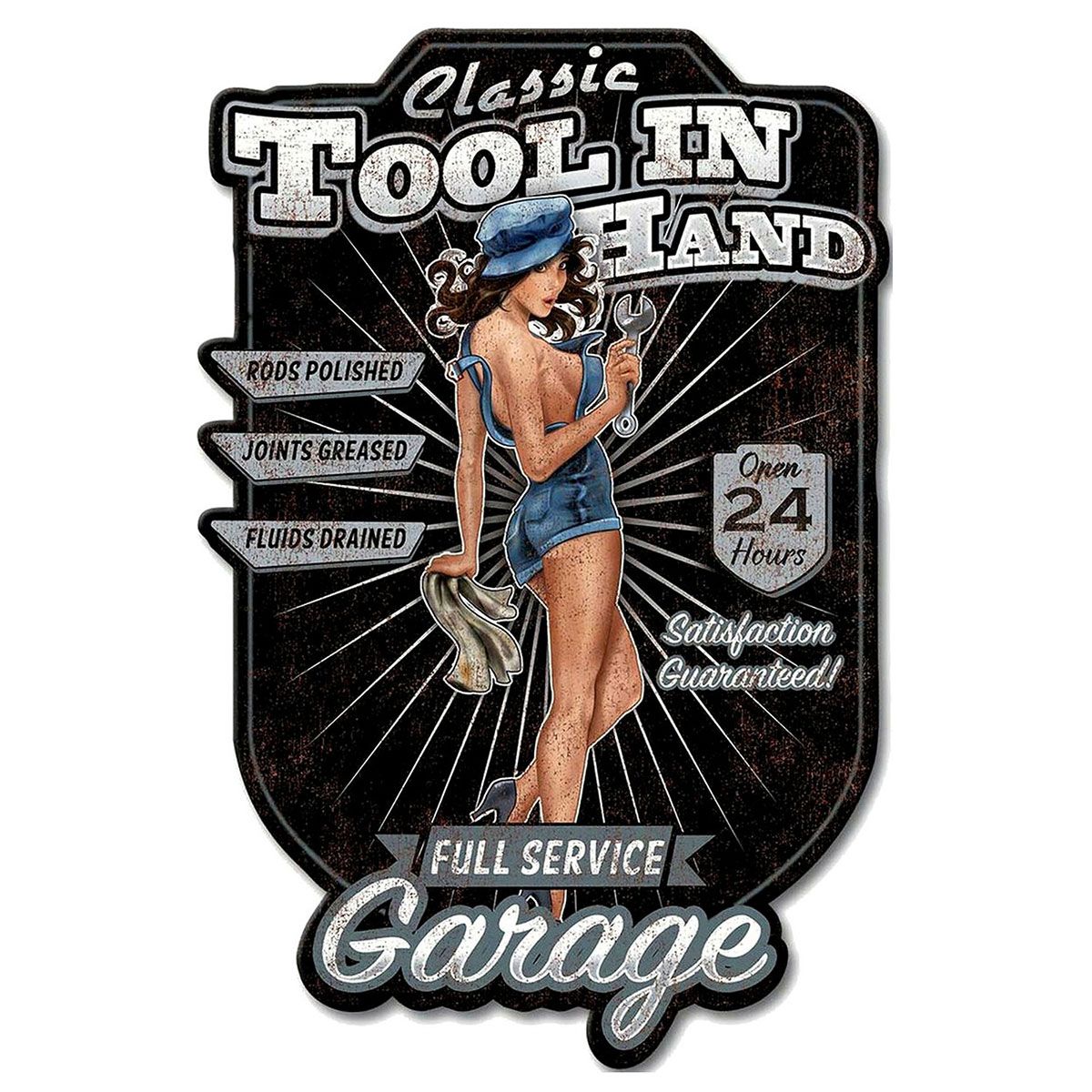 Placa pared chica garage
