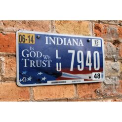 Matrículas Americanas Indiana American Flag - Imagen 2