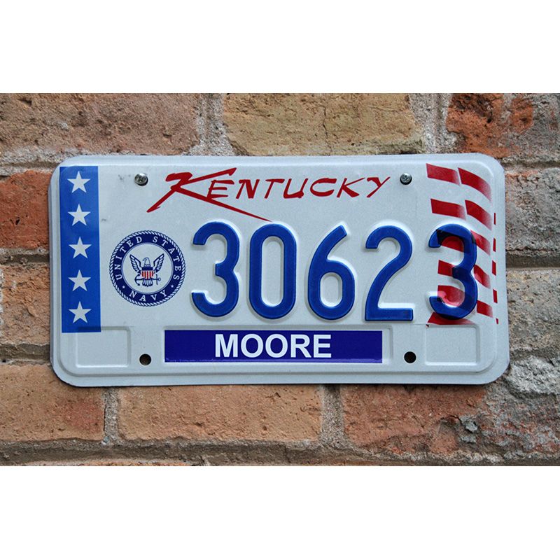 Matrículas Americanas Kentucky Navy
