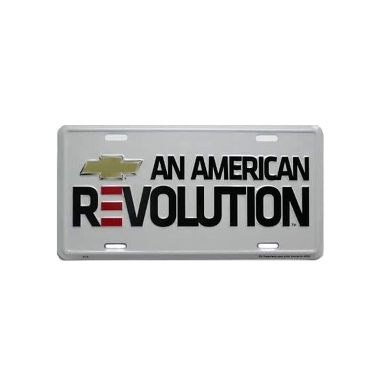 Placa de Matricula Decorativa Chevrolet Revolution