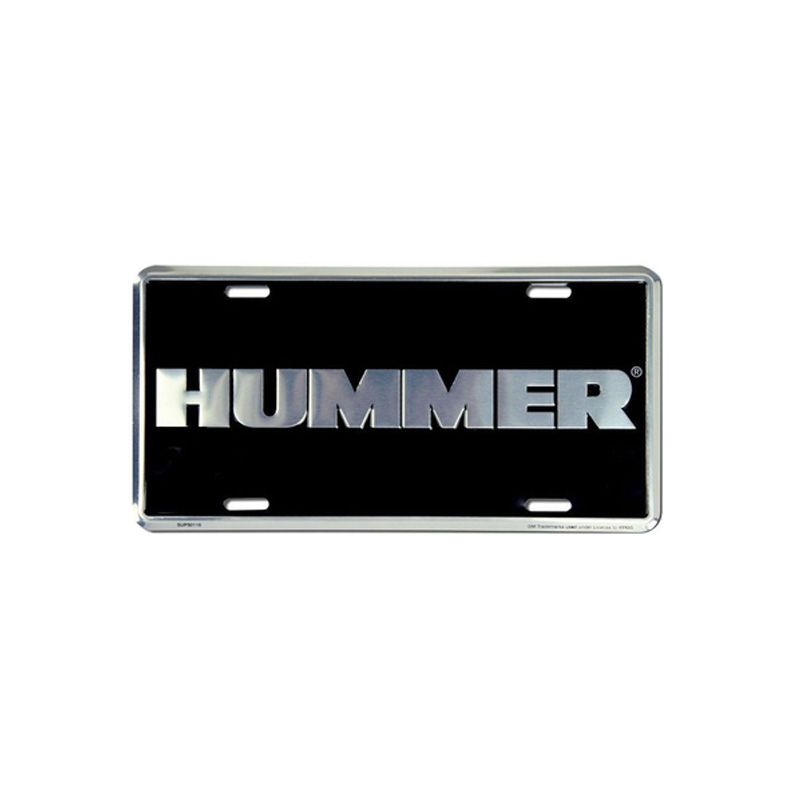 Placa de Matricula Decorativa Hummer