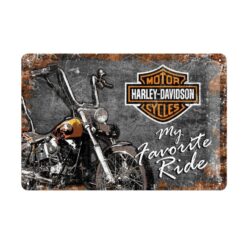 Placa decorativa Harley Davidson My favorite Ride 20x30 cm