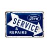Placa decorativa de metal Ford Service 20x30 cm
