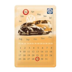 Calendario Placa decorativa Volkswagen 20x30 cm