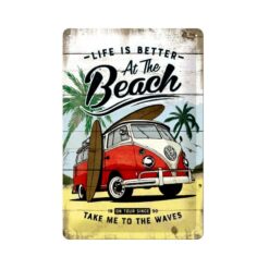 Placa decorativa Volkswagen At the Time 20x30 cm