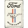 Placa decorativa de metal Ford Mustang 20x30 cm