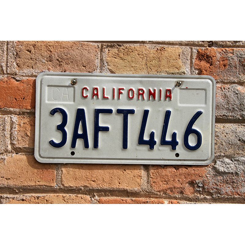 Matrículas Americanas California Año 1990