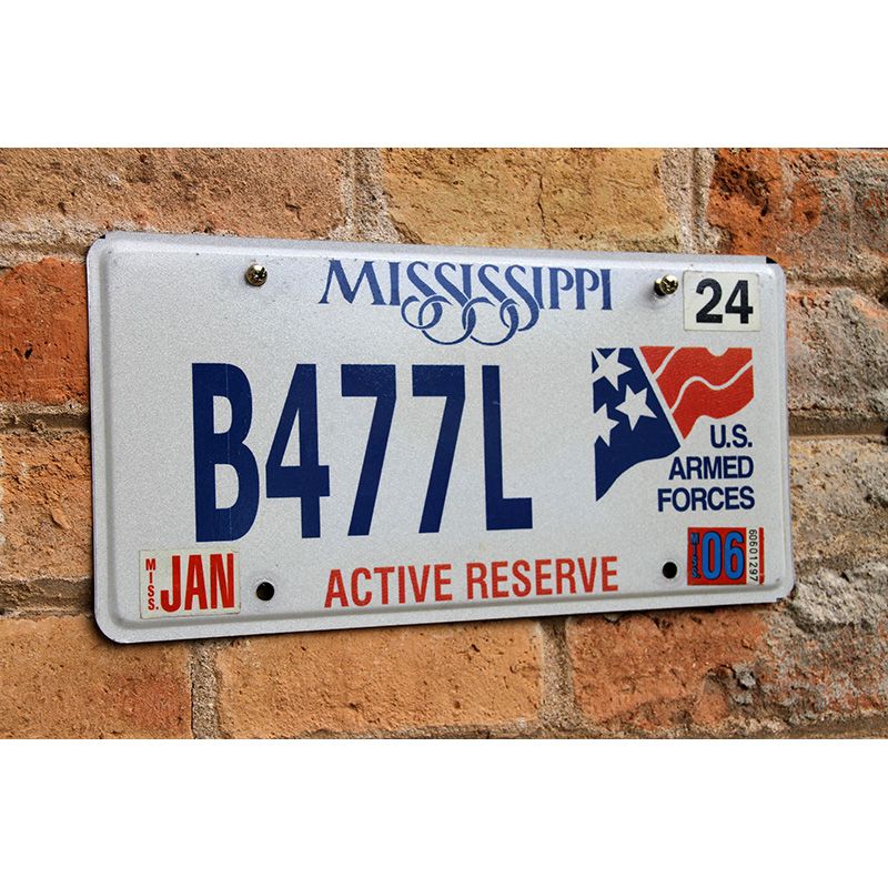 Matrículas Americanas Mississippi Active Reserve - Imagen 2