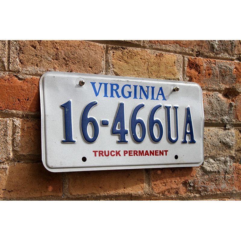 Matrículas Americanas Virginia Truck Permanent - Imagen 2