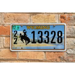Matrículas Americanas Wyoming Color