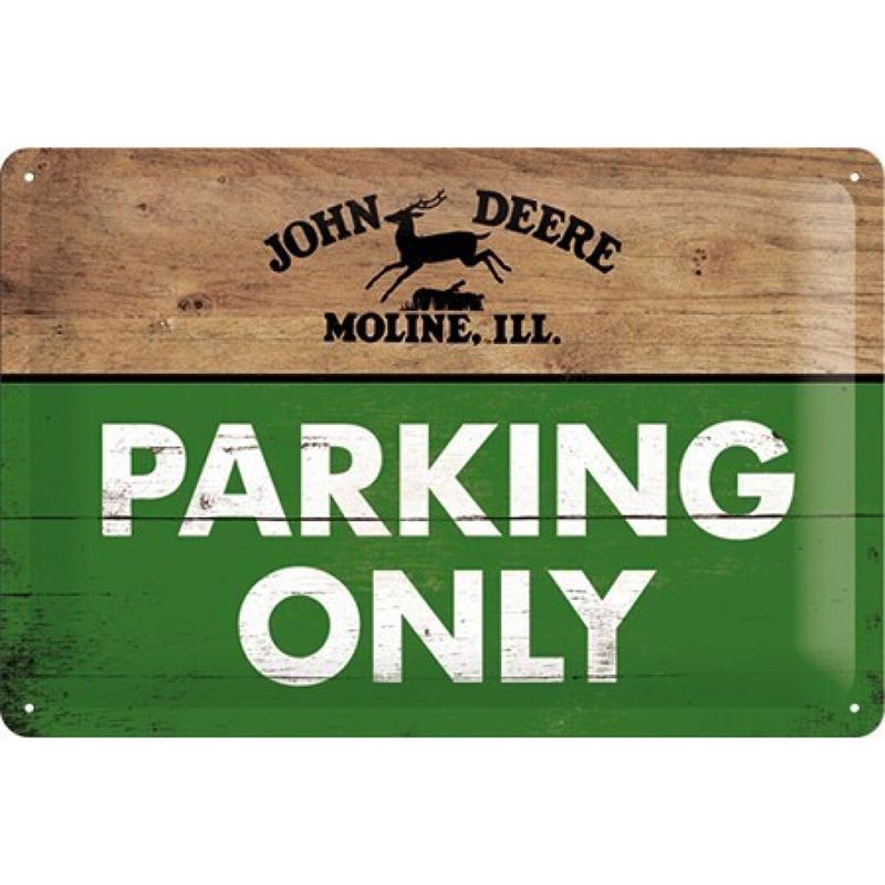 Placa decorativa John Deere Parking Only 20x30 cm