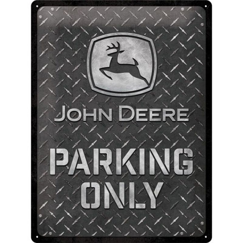 Placa decorativa John Deere Parking Only 30x40 cm