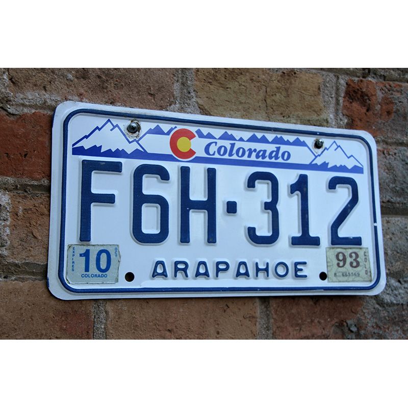 Matrículas Americanas Colorado Año 1993 - Imagen 2