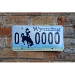 Matrículas Americanas Wyoming N-0